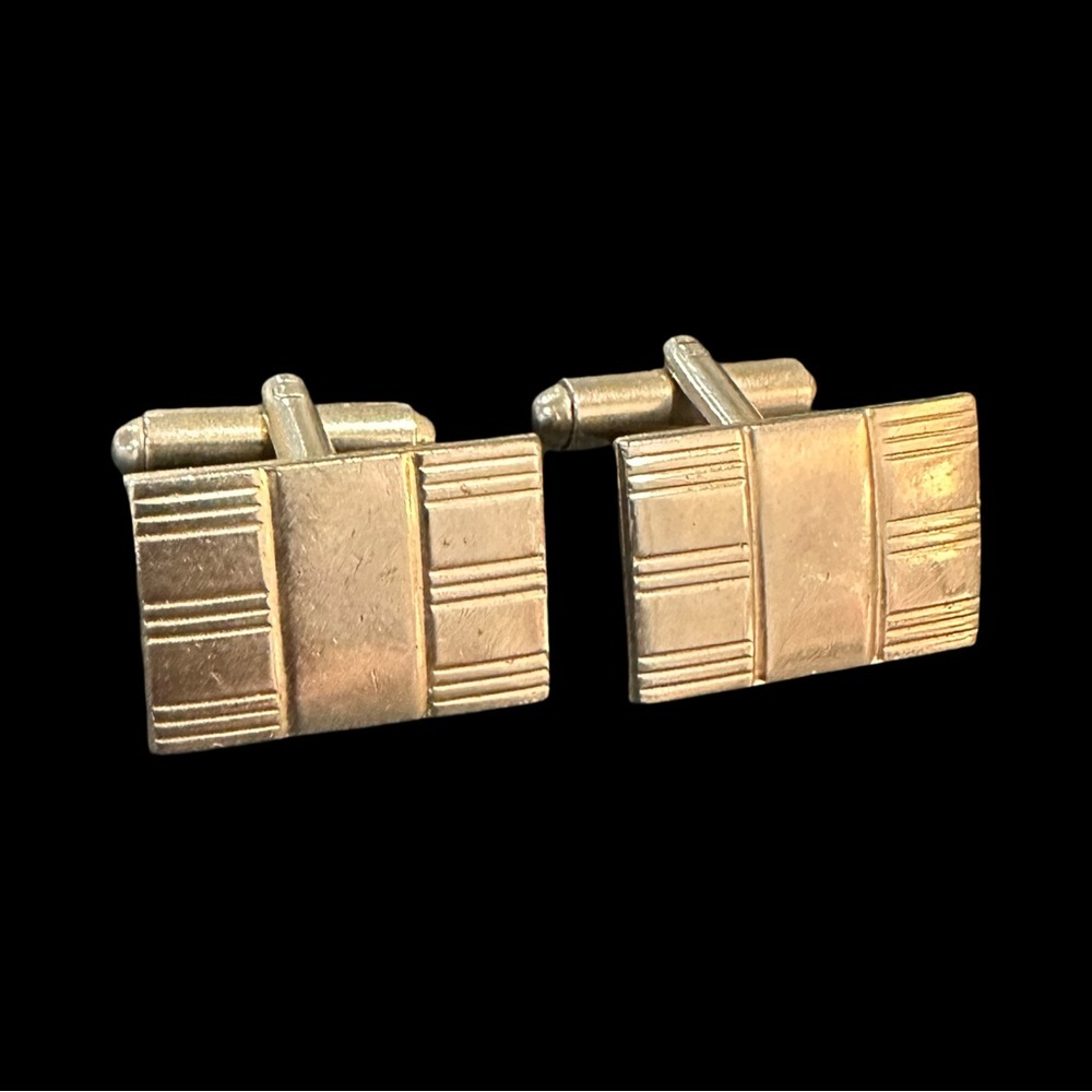 Vintage Cufflinks Gold Tone